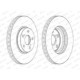 Set discuri frana fata ventilate 277mm 5 gauri Toyota Avensis 1.6/1.8 03.03-11.08 Ferodo dreapta/stanga