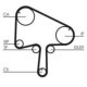 Curea de distributie CONTITECH pentru MAZDA 6, MPV II 2.0D 06.02-08.07, 30.0 mm, 153 dinti, pas dantura 9.525 mm