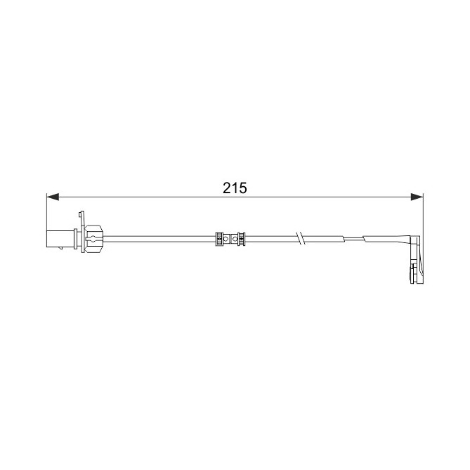 Senzor de avertizare,uzura placute de frana BOSCH