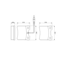 Set placute frana,frana disc BOSCH
