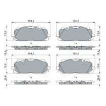 Set placute frana,frana disc BOSCH