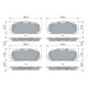 Set placute frana fata BOSCH pentru AUDI A4 ALLROAD B9, A4 B9, A5, A6 ALLROAD C8, A6 C8, A7, A8 D5, E-TRON, Q5, Q7, Q8, VW TOUAREG