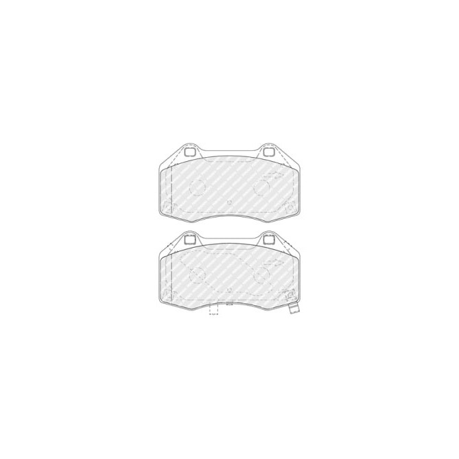 Set placute frana,frana disc FERODO