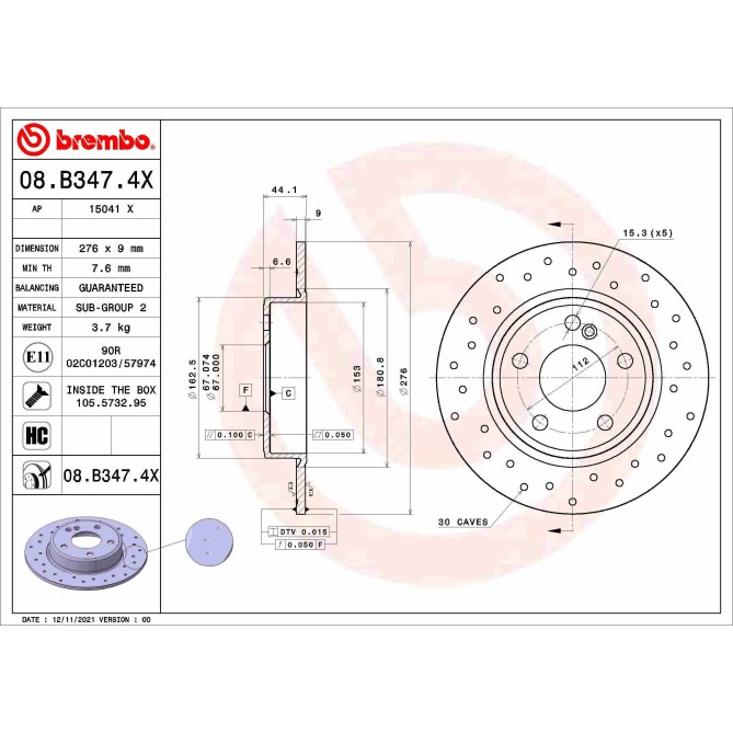 Disc frana BREMBO