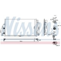 Condensator, climatizare NISSENS