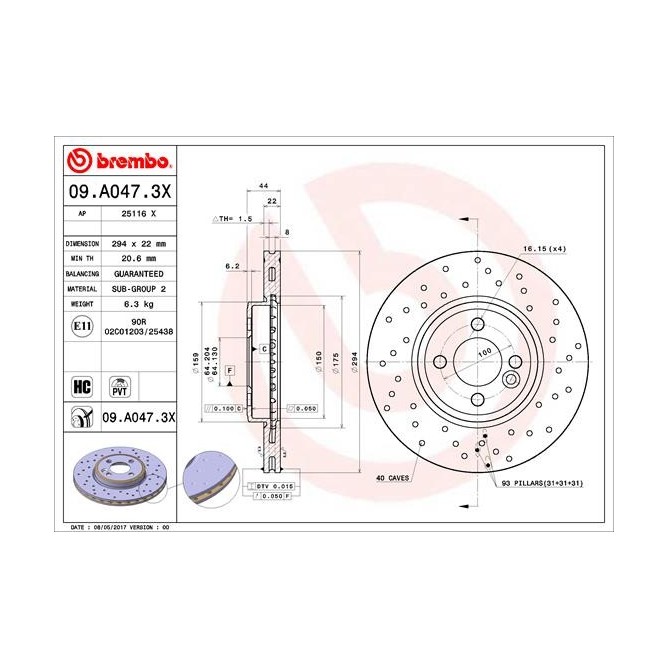 Disc frana BREMBO