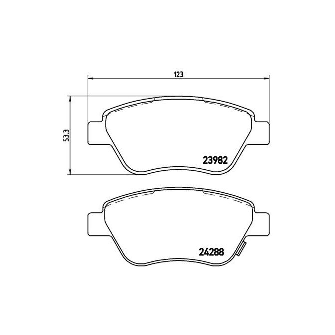 Set placute frana,frana disc BREMBO