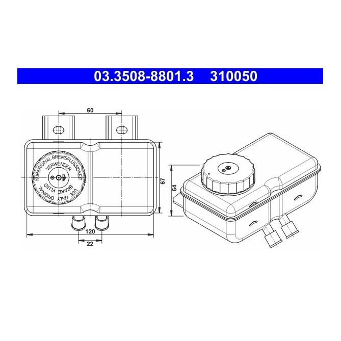 Vas de expansiune, lichid frana ATE