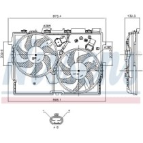 Ventilator, radiator NISSENS