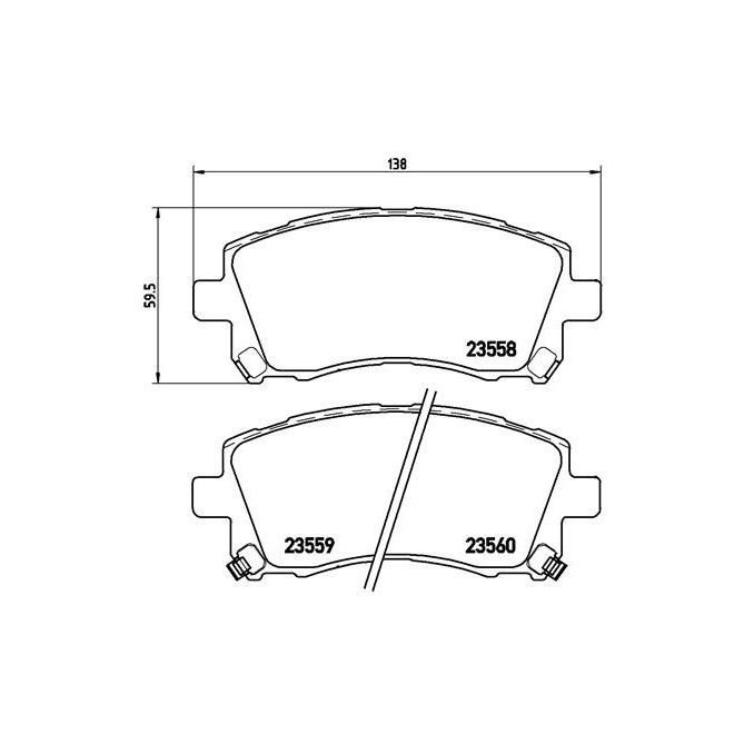 Set placute frana,frana disc BREMBO