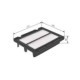 Filtru aer BOSCH pentru CHEVROLET AVEO / KALOS; DAEWOO KALOS 1.2-1.6, Dimensiuni: 223.0 mm x 188.0 mm x 45.5 mm