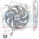 Ventilator radiator Stanga NISSENS pentru PEUGEOT 206, 206+ 1.1-2.0D 09.98, Diametru exterior 361.0 mm, Tensiune 12.0 V, 8 palete
