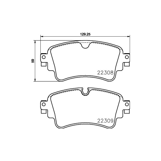Set placute frana,frana disc BREMBO