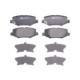 Set placute frana Spate ATE cu tampon de amortizare pentru JEEP CHEROKEE, WRANGLER III 2.8D-3.8 04.07, inaltime 45.5 mm, latime 116.7 mm, grosime 16.0 mm