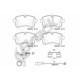 Set plăcuțe frână spate BREMBO pentru IVECO DAILY III, DAILY IV, DAILY V, DAILY VI ELETTRICO-F1CGL411C 09.02, dimensiuni 141.2x72.7x20.8 mm