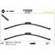 Lamela stergator SWF VISIOFLEX 580/530mm pentru MERCEDES-BENZ, 2 buc, fata, tip jointless, cu spoiler, lama lata