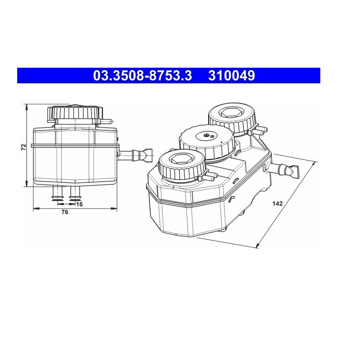 Vas de expansiune, lichid frana ATE