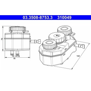 Vas de expansiune, lichid frana ATE
