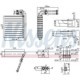 Evaporator aer conditionat NISSENS pentru FORD C-MAX, GALAXY II, GALAXY MK II, MONDEO IV, S-MAX 1.6-2.5 05.06-06.15, dimensiuni 244x243x60 mm