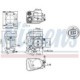 Carcasa clapeta NISSENS pentru CHEVROLET CRUZE, OPEL ASTRA H, VW EOS 1.6-2.0, dimensiuni 145x99x128 mm, cu garnituri, electric, 12V