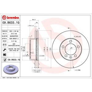 Set frana, frana disc BREMBO