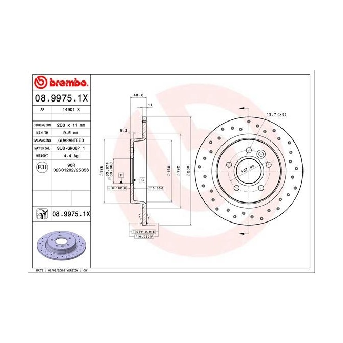 Disc frana BREMBO