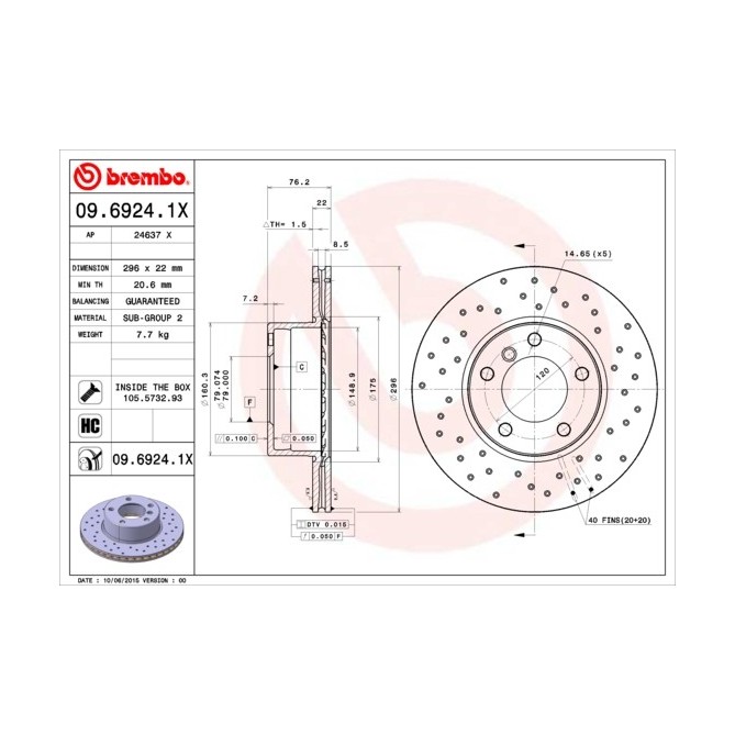 Disc frana BREMBO