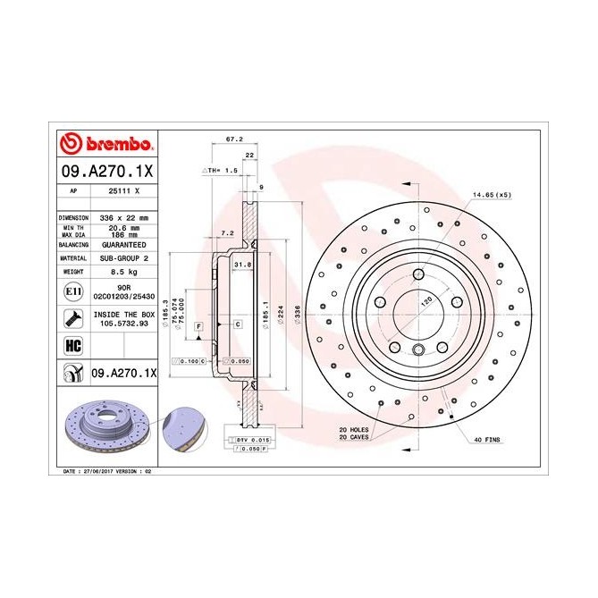 Disc frana BREMBO