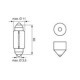 Bec incandescent BOSCH C5W SV8,5-8 24V 5W pentru iluminare cabina auto