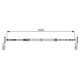 Cablu frana de parcare BOSCH Fata/Mijloc 1430mm/517mm pentru VW CALIFORNIA T5 T6 MULTIVAN T5 T6 TRANSPORTER T5 T6 1.9D-3.2