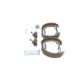 Set saboti frana BOSCH pentru AUDI 80 B2, 90 B2, COUPE B2; VW DERBY, GOLF I, II, JETTA I, II, PASSAT B1, B2, POLO, POLO II 0.9-2.0 05.73-04.93