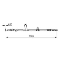 Cablu, frana de parcare BOSCH