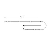 Senzor de avertizare,uzura placute de frana BOSCH