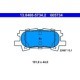 Set placute frana spate ATE LEXUS RX TOYOTA HARRIER 2.4-3.5 02.03-12.13 44.0 mm 101.8 mm 15.1 mm