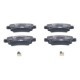 Set placute frana spate ATE pentru TOYOTA COROLLA 1.3-2.0D 10.01-03.08, dimensiuni 37.9 mm x 95.6 mm x 16.0 mm
