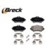 Set plăcuțe frână față, disc frână, accesorii incluse, compatibil cu MERCEDES A (W168) 1.4-2.1 07.97-08.04, dimensiuni 116.5 mm x 57.1 mm x 17.0 mm