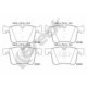 Set plăcuțe frână ceramică față cu pad de amortizare, compatibile BMW 1 F20 F21 2 F22 F87 2 F23 3 F30 F80 F31 F34 4 F32 F82