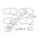 Set plăcuțe frână față cu senzor uzură integrat, compatibil CITROEN JUMPER I, FIAT DUCATO, PEUGEOT BOXER 1.9D-3.0D 03.94, dimensiuni 140.5x65.8x18.3 mm