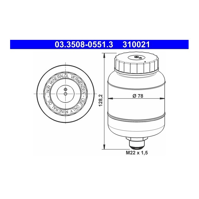 Vas de expansiune, lichid frana ATE