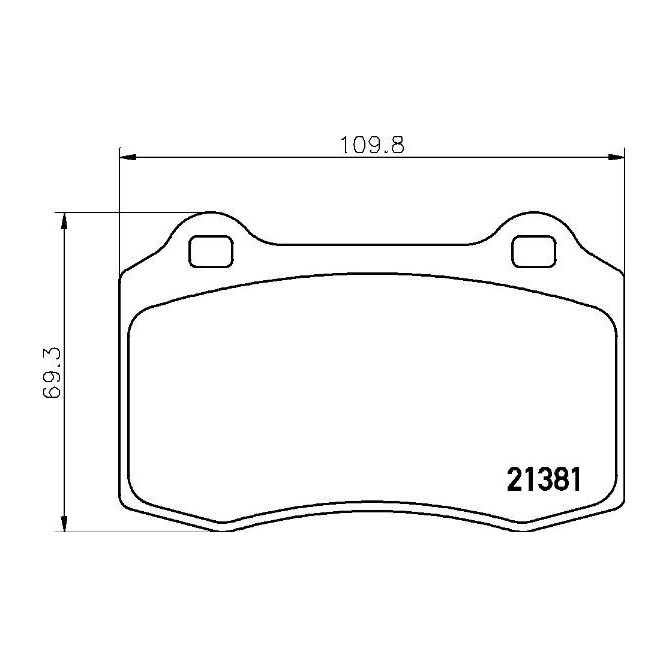 Set placute frana,frana disc BREMBO
