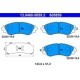 Set placute frana fata ATE pentru CHEVROLET ASTRA, EPICA, EVANDA, NUBIRA, REZZO, VECTRA, DAEWOO EVANDA, LEGANZA, TACUMA, dimensiuni 51.2x143.0x16.9 mm