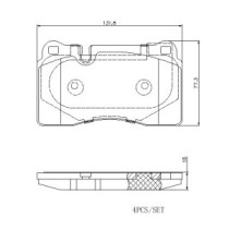 Set placute frana,frana disc BREMBO