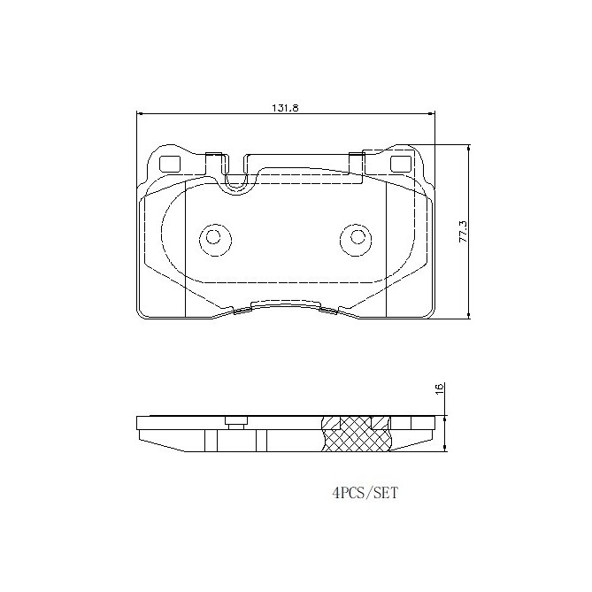 Set placute frana,frana disc BREMBO