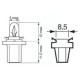 Bec incandescent BOSCH 24V 1,2W B8,5D auxiliar Trucklight