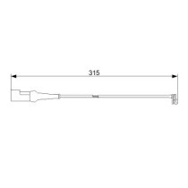 Senzor de avertizare,uzura placute de frana BOSCH