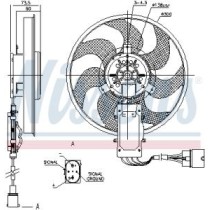 Ventilator, radiator NISSENS