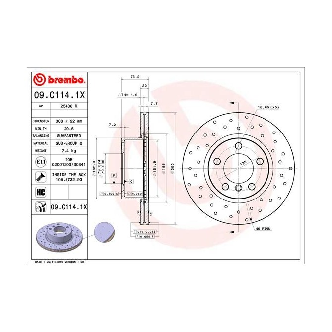 Disc frana BREMBO