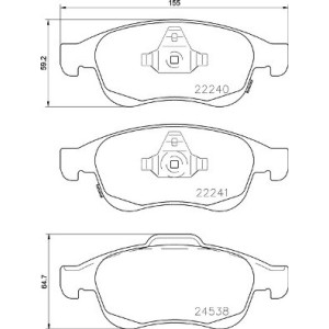 Set placute frana,frana disc BREMBO