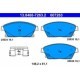 Set placute frana fata ATE pentru CHEVROLET CRUZE, ORLANDO, TRAX, VOLT; OPEL AMPERA, ASTRA J, MOKKA, ZAFIRA C 61.1mm x 148.2mm x 19.1mm