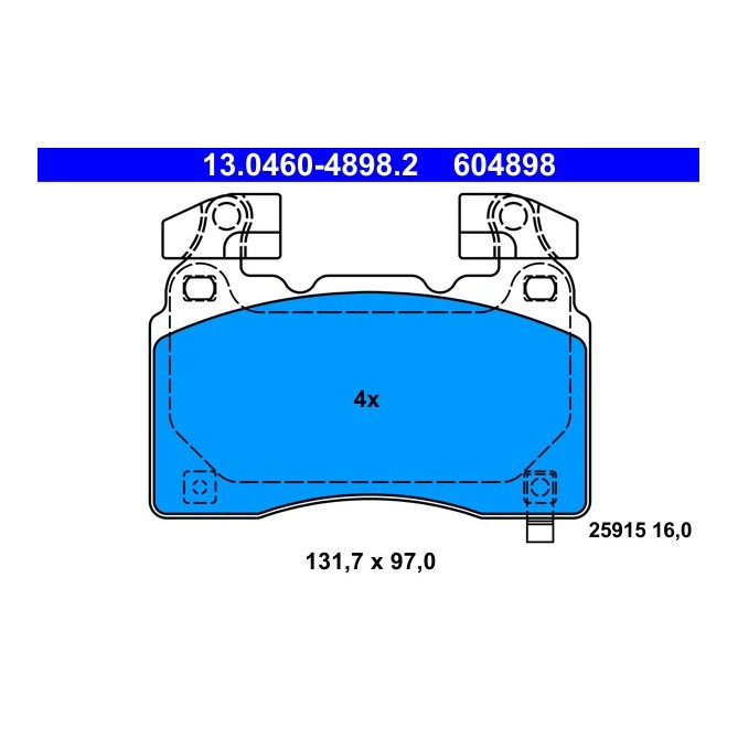 Set placute frana,frana disc ATE
